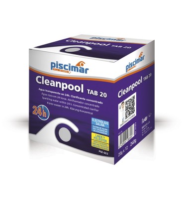 Floculante abrillantador Cleanpool TAB 20 Piscimar 100 ud. 201931