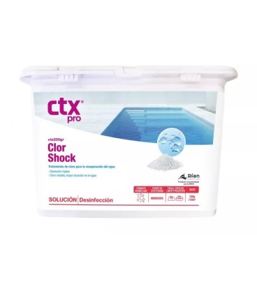 CTX 200 GR. ClorShock Cloro granulado rápido 10KG. 08624