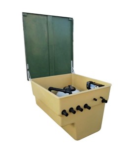 Caseta enterrada piscina...