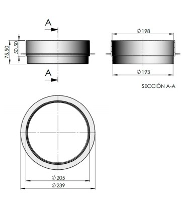 DISTANCIADOR TAPA SKIMMER 15 L. 19919