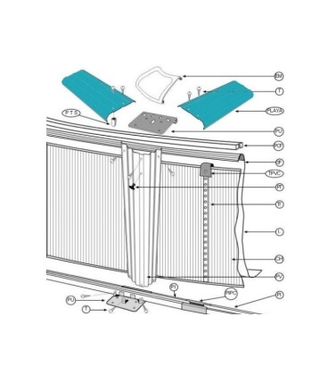 Kit Playas Piscina Gre Redonda Ø460. PLY150101400