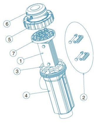 Soporte electrodos Idegis BIP. R-015-05 BIP