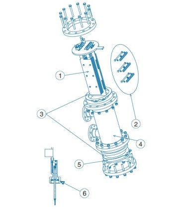 Célula Vaso D-80 LS IDEGIS. R-148 LS