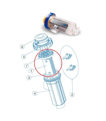 Electrodo célula DOM-40B/36B IDEGIS. R-204