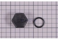 Tapón negro obturador + junta Dual Pure Astralpool. 4408060121
