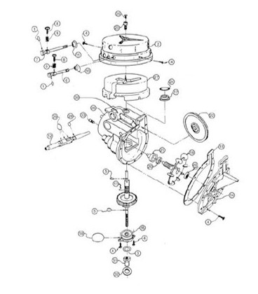 Rueda turbina Letro Sweep Hayward....