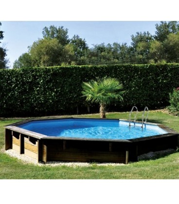 Piscina elevada de madera redonda VASTO Ø 428 x 136 cm Gre. 790302