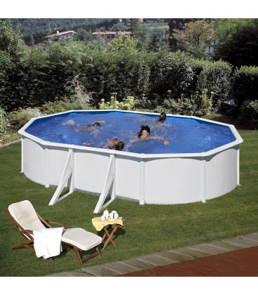 Piscina GRE Fidji ovalada de acero...