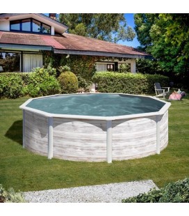 Piscina acero Groenlandia Ø 350 x 132 cm GRE. KITPR358N