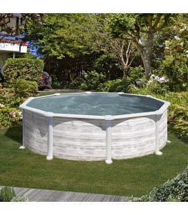 Piscina acero Groenlandia Ø 460 x 132 cm GRE. KITPR458N