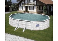 Piscina acero Finlandia 610 x 375 x 120 cm GRE. KIT610N