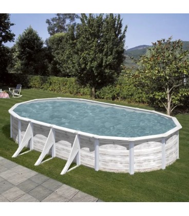 Piscina acero Finlandia 730 x 375 x 120 cm GRE. KIT730N