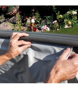 Liner gris piscina composite ovalada 804 x 386 x 124 cm Gre. SPCO80G 2