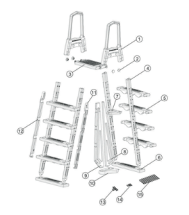 Recambio peldaño escalera...