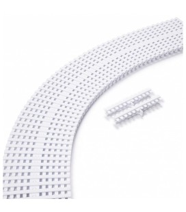 Rejilla piscina blanca para curvas reversible 195x35 Astralpool. 28660