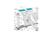 PACK 12 PLAYAS 15X109'5 CM PISCINA OVALADA GRE BLANCA PLY150121095
