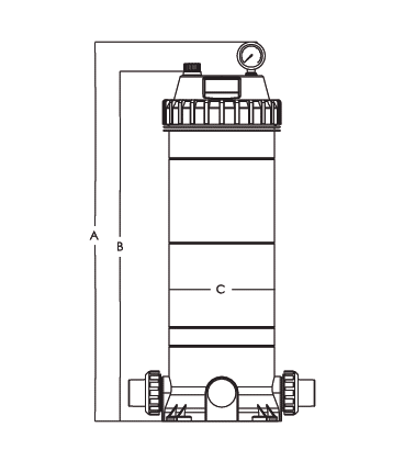 Filtro Poolex Monocartucho Netflux 50. PF-NFX050