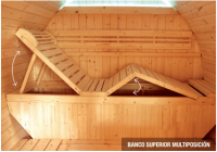 Sauna exterior Gaïa Bella Poolstar 3 plazas. HL-T160E