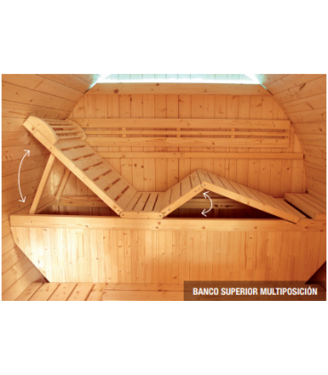 Sauna exterior Gaïa Luna Poolstar 6...