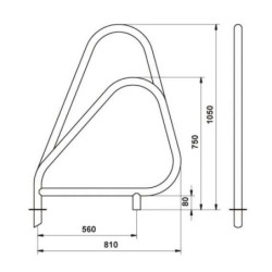PASAMANOS PISCINA MODELO ASIMETRICO ASTRALPOOL. 00111