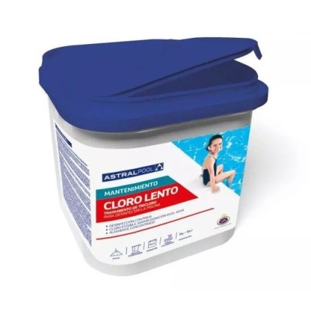 CLORO LENTO EN POLVO 5 kg. ASTRAPOOL. 11401