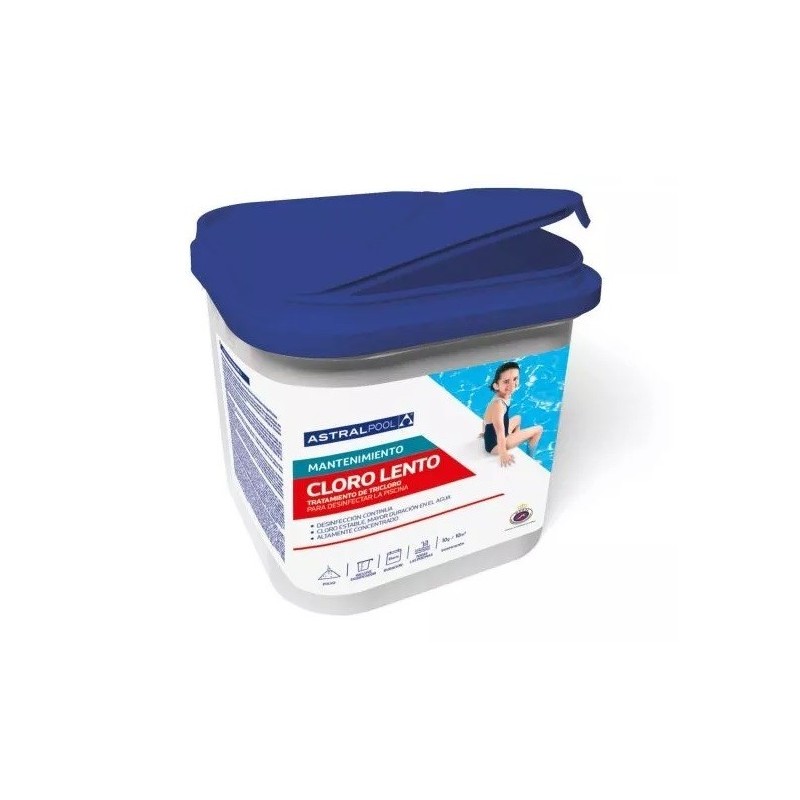 CLORO LENTO EN POLVO 30 kg. ASTRAPOOL. 11402