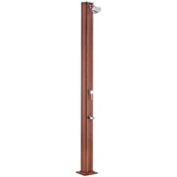 Ducha solar redonda aspecto madera Gre. DSALR32W