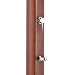 Ducha solar redonda aspecto madera Gre. DSALR32W