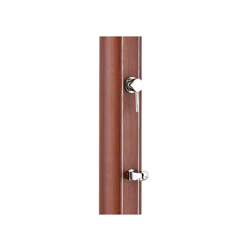 Ducha solar redonda aspecto madera Gre. DSALR32W