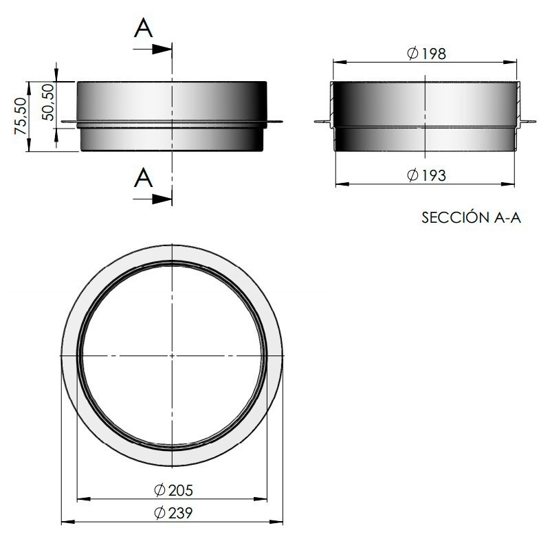 DISTANCIADOR TAPA SKIMMER 15 L. 19919