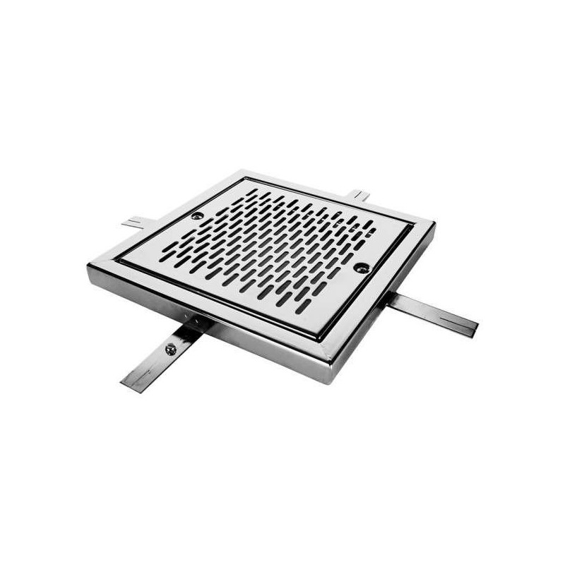 REJA DE DESAGÜE PISC. HORM. 500X500 mm AISI-304. 00287