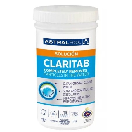 CLARITAB PLUS FLOCULANTE EN TABLETAS CONCENTRADO. 25324