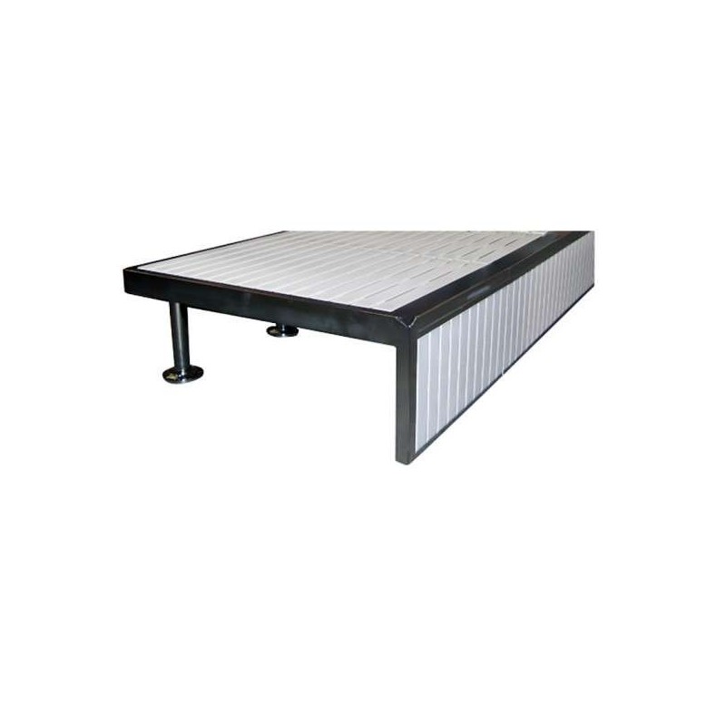 PLATAFORMA PARA PODIUMS INOX AISI-304, EXTREMO DERECHO. 34215