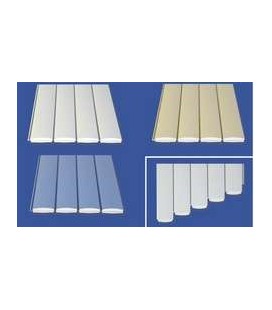 LAMA ESCALERA TRAPEZOIDAL CORTE EN FORMA BASE 4 m AZUL