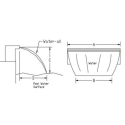 CASCADA SILKFLOW 120 CM ASTRALPOOL. 45208