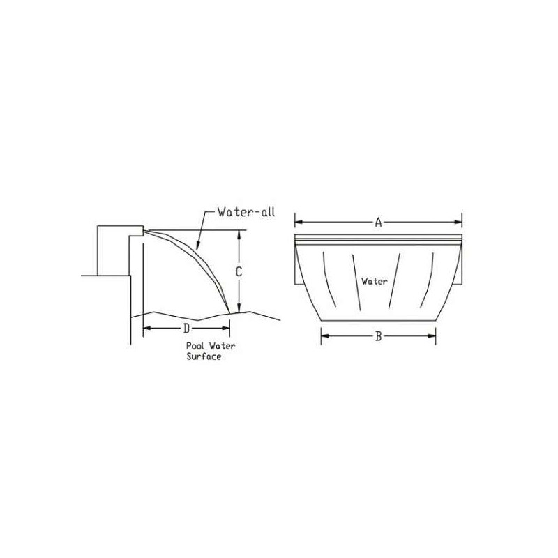 CASCADA SILKFLOW 120 CM ASTRALPOOL. 45208