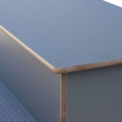 ESCALERA MADERA SINTÉTICA GRAPHITE. 42002CL0K