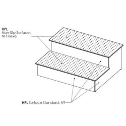 ESCALERA MADERA SINTÉTICA GRAPHITE. 42002CL0K