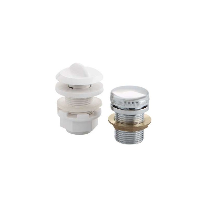 TOMA DE AIRE REGULABLE FRONTAL DE BRONCE CROMADO. 04108