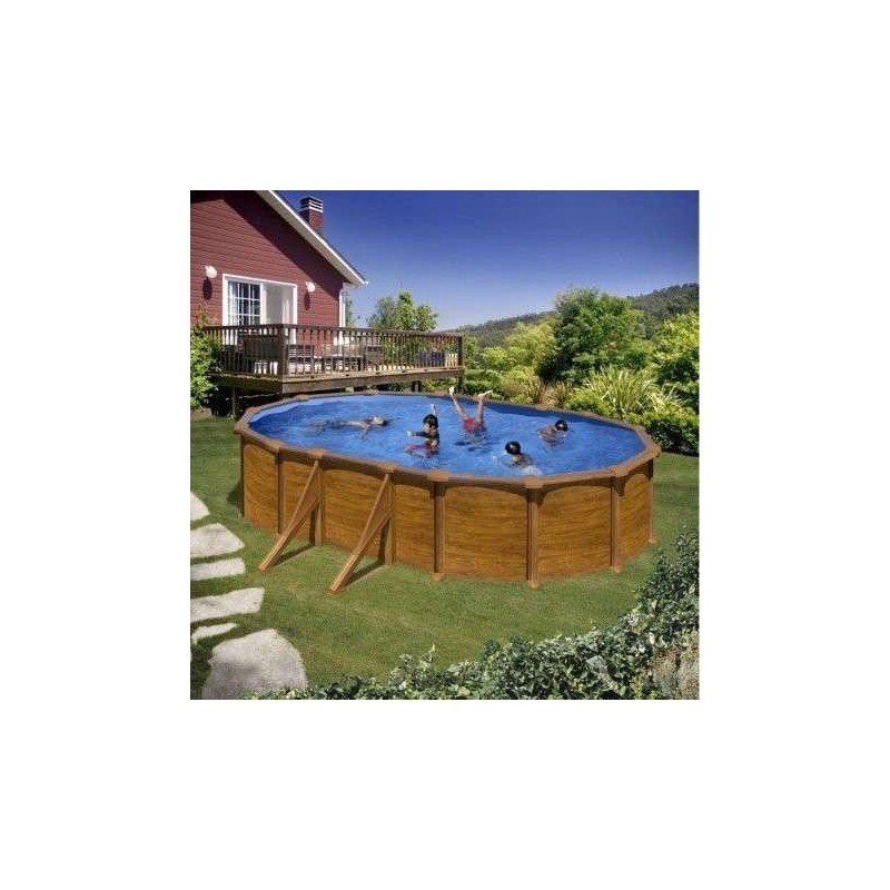Piscina elevada madera 500x300x132 Gre. KITPROV508WO