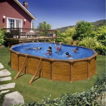 Piscina elevada madera 500x300x132 Gre. KITPROV508WO