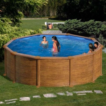 Piscina elevada madera D.550x132 Gre. KITPR558WO