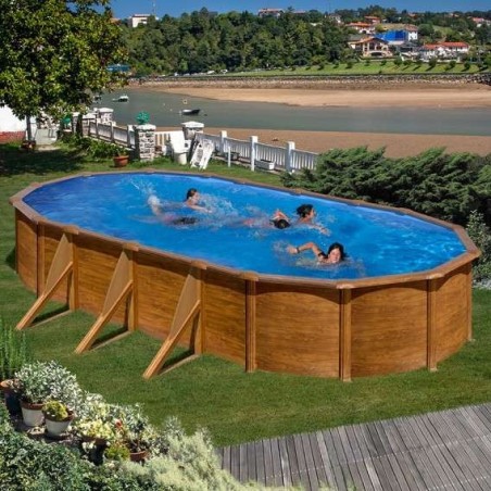 Piscina elevada madera 610x375x120 Gre. KIT610W