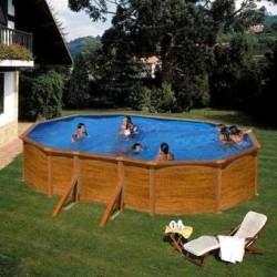 Piscina elevada madera 500x300x120 Gre. KIT500W