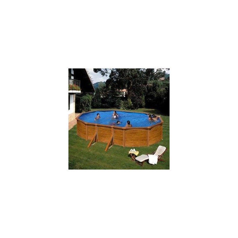Piscina elevada madera 500x300x120 Gre. KIT500W
