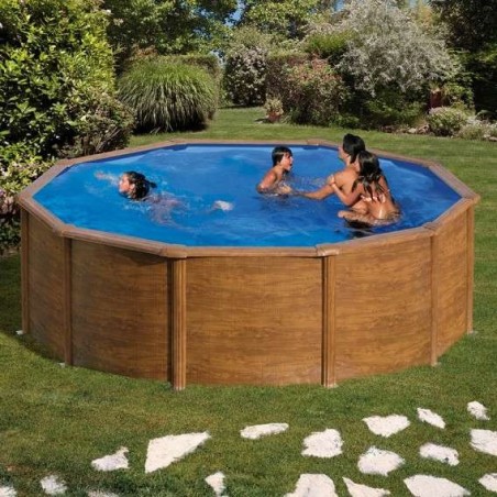Piscina elevada madera D.350x120 Gre. KIT350W