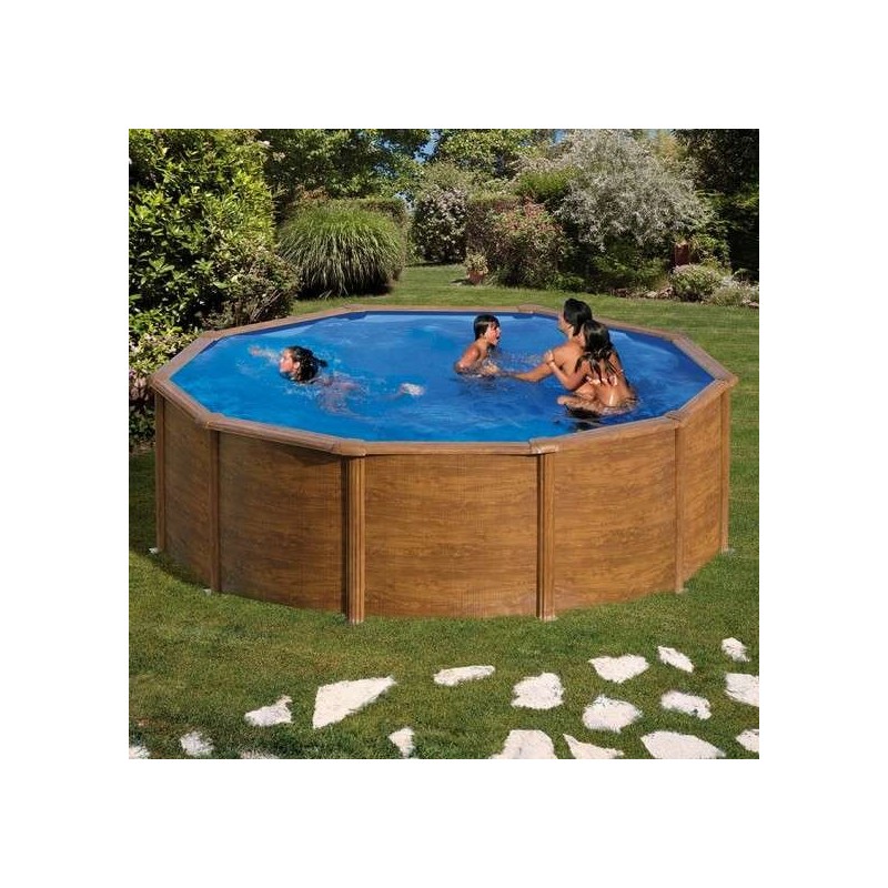 Piscina elevada madera D.240x120 Gre. KIT240W