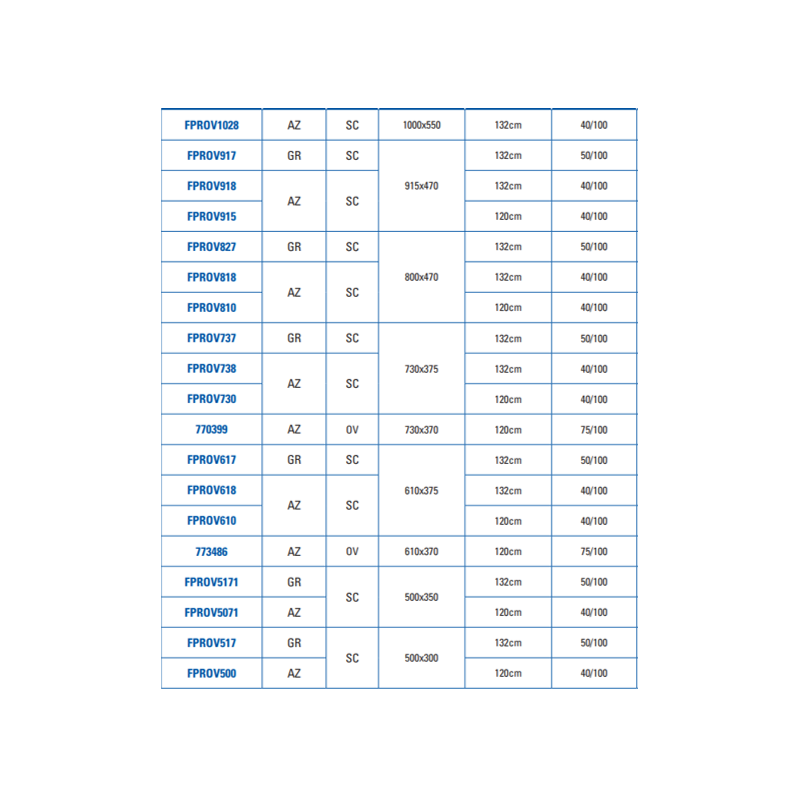 Liner gresite rectangular - 915x470cm Gre. FPROV917