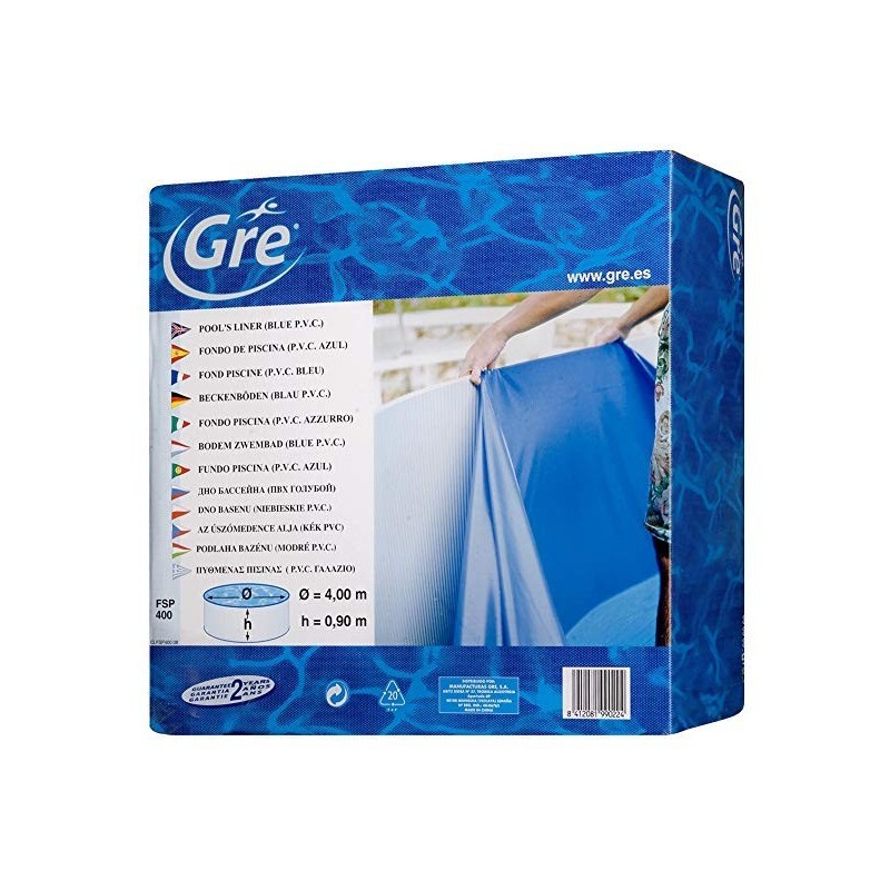 Liner circular Gre azul D.460