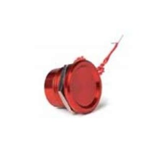 Pulsador piezoeléctrico rojo aluminio BSV. SMA2AAW1R